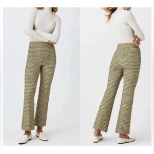 SPANX The Perfect Pant Kick Flare Dijon Houndstooth Jacquard Print 2XT Office